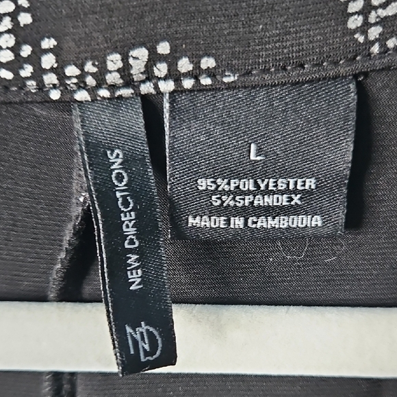 New directions Women's High Low Sleeveless Shimmering Blouse Large - Picture 2 of 7